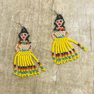 Native Cora Artisan Beaded Earring Set